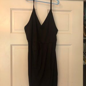 Black slip dress
